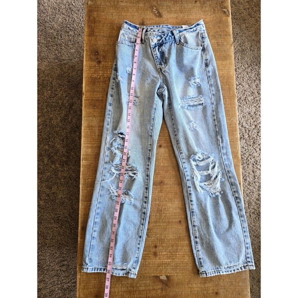 Shein holey denim jeans women's size xs - Picture 5 of 7